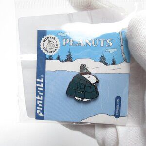 Pintrill Peanuts Snoopy Giant Coat Green Puffer Jacket Enamel Pin